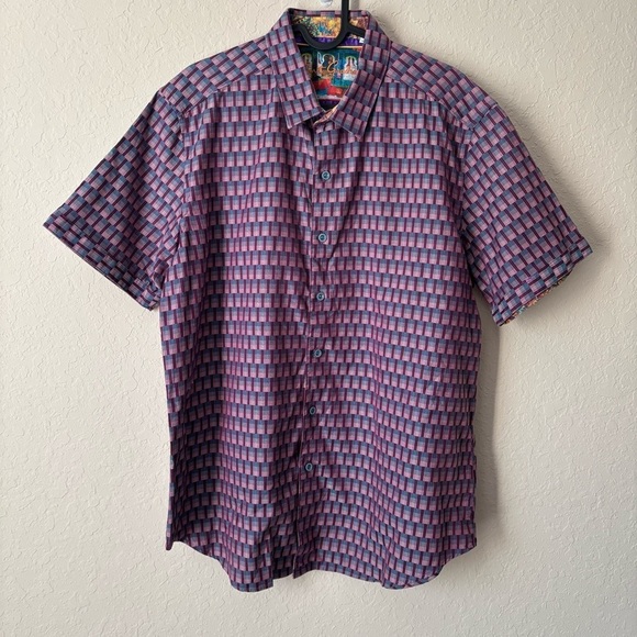 Robert Graham | Men's Patterned 100% Cotton Button Down Shirt Classic Fit Size L - Picture 1 of 7